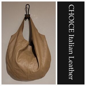 CHOICE Italian Leather Oversized Hobo Bag